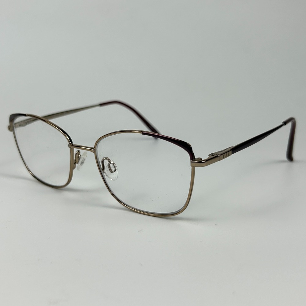 Elle EL13501 Women's Eyeglasses Frame Gold Tone Metal Full Rim 53-17-140 mm